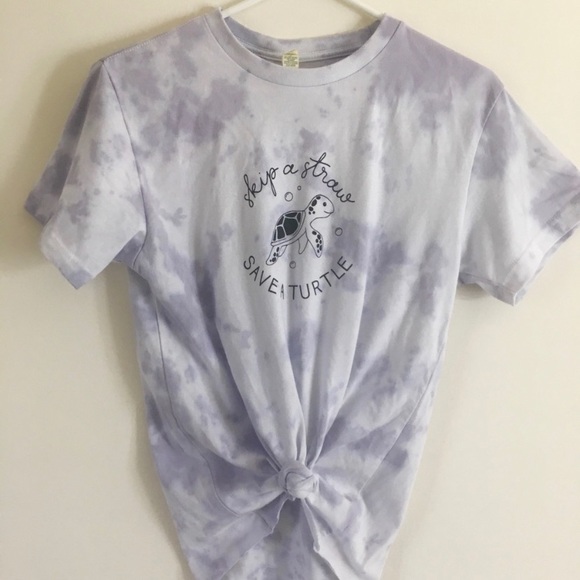 Tops - Save a turtle tie dye shirt